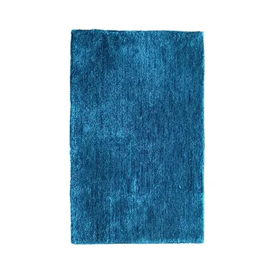 Коврик Fora Shiny FOR-MCF-SHI50-80BL 80x50 см, для ванной, голубой, синий