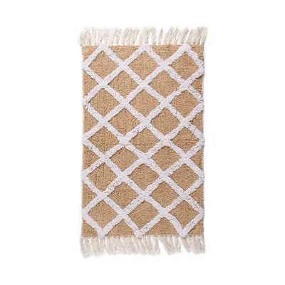 Коврик Fora Cotton URBAN OASIS 50x80 см, для ванной, бежевый, рисунок
