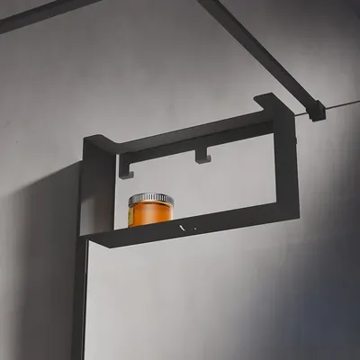 Полка для душа Veconi Loft LF-B-C9 подвесная, матовая черная