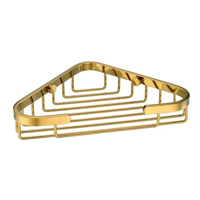 Полка для душа Wasserkraft Sauer K-733POLISHED GOLD угловая, подвесная, глянцевое золото