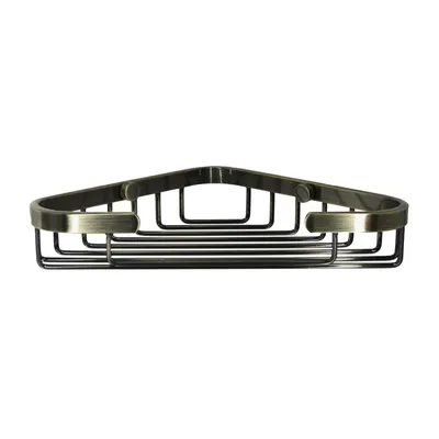 Полка для душа Wasserkraft Exter K-733LIGHT BRONZE угловая, подвесная, светлая бронза