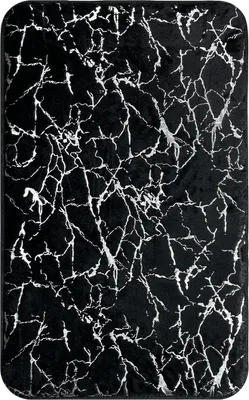 Коврик Fora Marble FOR-HAP-50-80-MBB 80x50 см, для ванной, черный, рисунок