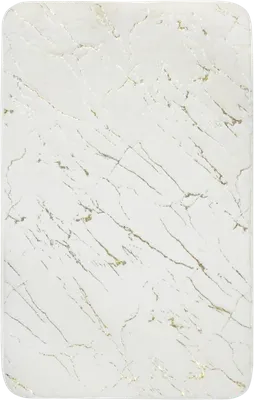 Коврик Fora Marble FOR-HAP-50-80-MBG 80x50 см, для ванной, белый, рисунок