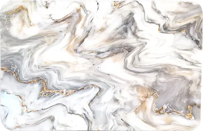 Коврик Ridberg Marble 1211345 80x50 см, для ванной, белый, серый, рисунок, золото