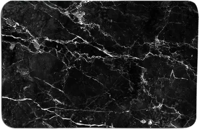 Коврик Ridberg Marble 1211344 80x50 см, для ванной, рисунок, черный
