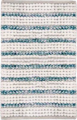 Коврик Fora Soft Cotton FOR-SC50-80STR 80x50 см, для ванной, белый, синий