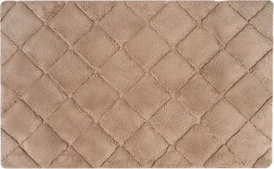 Коврик Fora Bricks FOR-BRK60-100BE 100x60 см, для ванной, бежевый