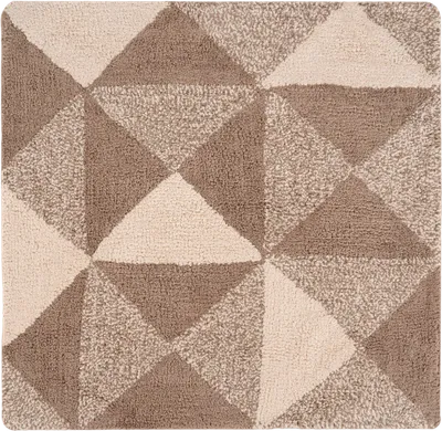 Коврик Fora Stone Natural FOR-STN60-60NAT 60x60 см, для ванной, бежевый, коричневый, рисунок