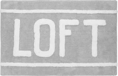 Коврик Fora Loft FOR-LT050 80x50 см, для ванной, серый, рисунок