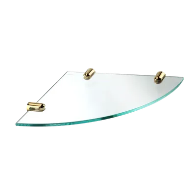 Полка для душа Wasserkraft Sauer K-3200 533PG угловая, подвесная, золото (gold)