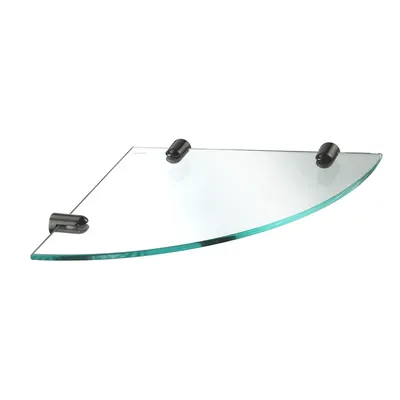 Полка для душа Wasserkraft Glan 533PB угловая, подвесная, polished black