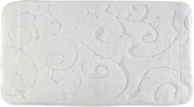 Коврик Migliore Provance 31932 100x60 см, для ванной, рисунок, белый