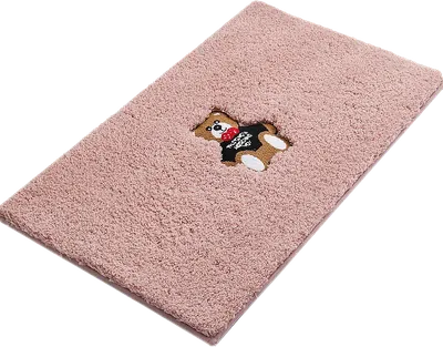 Коврик Carnation Home Fashions Teddy Bear Pink 50x80 см, для ванной, рисунок, розовый