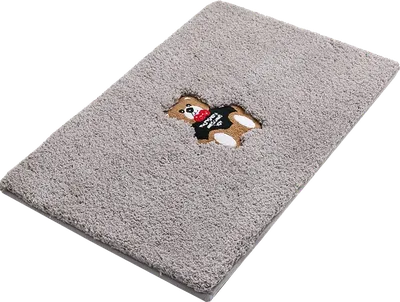 Коврик Carnation Home Fashions Teddy Bear Grey 50x80 см, для ванной, рисунок, серый