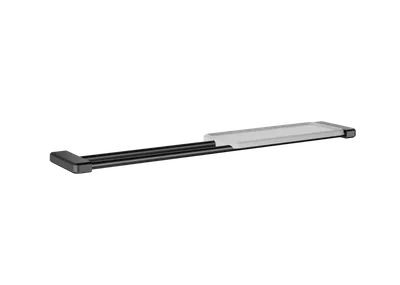 Полка для душа Wonzon & Woghand WW-V3701-MB подвесная, матовая черная, раздвижная