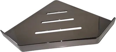 Полка для душа Boheme New Venturo 10318-SGM угловая, подвесная, shine gun metal