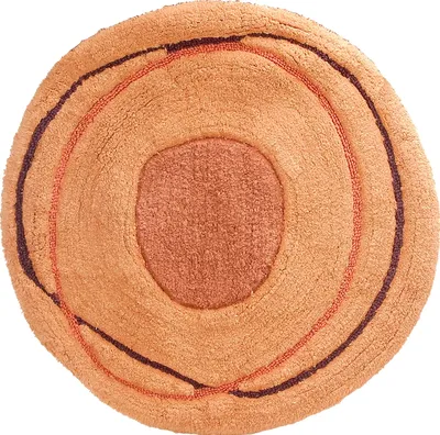 Коврик Creative Bath Dot Swirl R0854MULT 68x68 см, для ванной, бежевый, рисунок