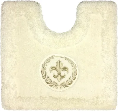 Коврик Bath Plus Royal New NH-HLFT21070/0 50x50 см, для туалета, бежевый, рисунок