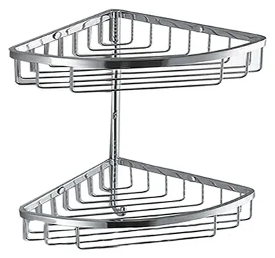 Полка для душа Colombo Design Angolari B9617.000 угловая, подвесная, глянцевый хром, с крючком