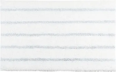 Коврик Kassatex Silver Stripe SSR-630-WSI 101x61 см, для ванной, белый