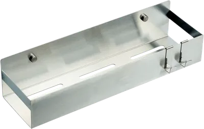 Полка для душа Boheme Q 10965-GM подвесная, оружейная сталь (gun metal), с крючками