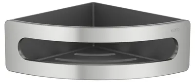 Полка для душа Keuco Elegance 11657 угловая, подвесная, нержавеющая сталь finish, антрацит