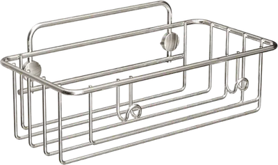 Полка для душа Tekno-tel ES094SSM подвесная, серый металлик, с крючками