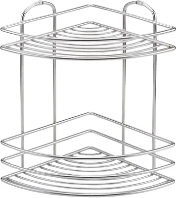 Полка для душа Tekno-tel BK022SSS угловая, подвесная, глянцевый хром