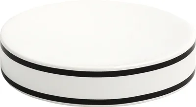 Мыльница Ridder Nena 2158301 керамическая, черная, белая