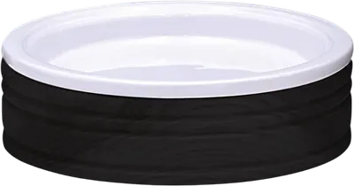 Мыльница Ridder Chic 2137310 керамическая, черная, белая