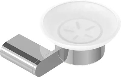 Мыльница Cezares Stylus SODS-01 настенная, стеклянная, хром