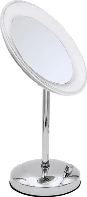 Косметическое зеркало Ridder Tiana О3205100 с подсветкой, с диммером, настольное, с увеличением, хром