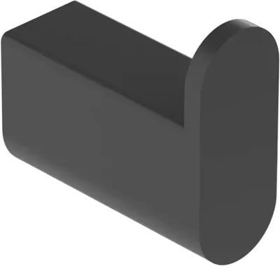 Крючок Cezares Stylus HK-NOP матовый черный, на шурупах