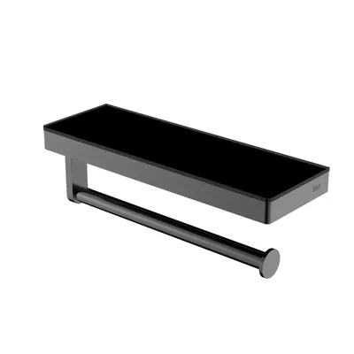 Полка для полотенец в ванную Black&White Gravity 9603GM оружейная сталь