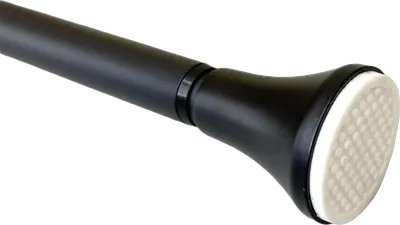 Телескопический карниз для ванны Savol SK-1120H 200 см, прямой, матовый черный
