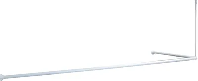 Угловой карниз для ванны IDDIS 040A200I14 180x90 см, Г-образный, матовый белый