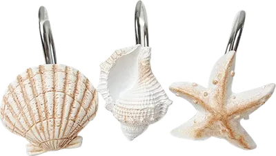 Крючки для шторы Carnation Home Fashions Sea Shells PHP-SEA бежевые