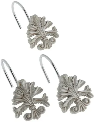 Крючки для шторы Carnation Home Fashions Fleur di Lis silver