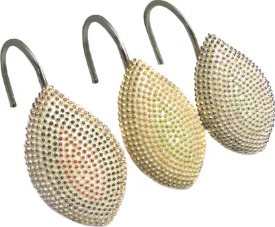 Крючки для шторы Croscill Mosaic Leaves 6A0-062O0-0086/990 глянцевый хром, бежевые
