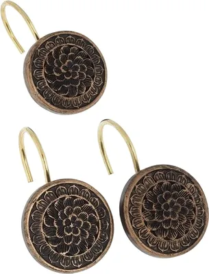 Крючки для шторы Carnation Home Fashions Bronze Floral PHP-BR bronze