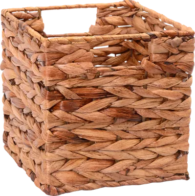 Корзина для белья Wasserkraft Glan WB-660-L 19, 7 л, напольная, квадратная, водный гиацинт