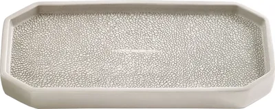 Подставка для ванных принадлежностей Kassatex Shagreen ASG-TR матовая серая