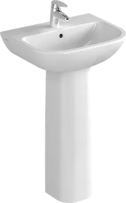 Раковина VitrA S20 5502B003 55 глянцевая белая, с пьедесталом