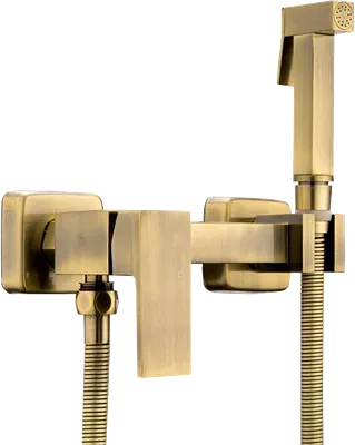 Гигиенический душ Haiba HB5513-4 со смесителем, бронза