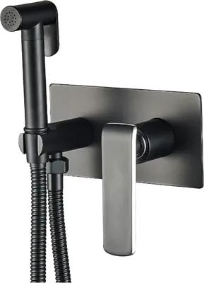 Гигиенический душ Haiba HB55548-7 со смесителем, черный