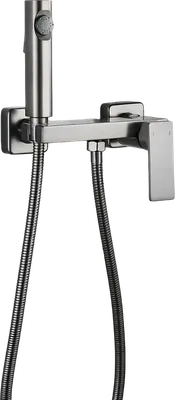 Гигиенический душ Rose R1805T-1 со смесителем, оружейная сталь
