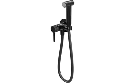 Гигиенический душ Milleau Tissage ML12056BK-GB со смесителем, С ВНУТРЕННЕЙ ЧАСТЬЮ, черный глянец